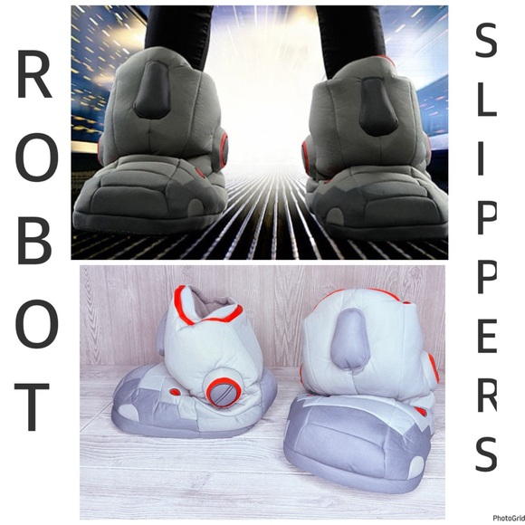 Thinkgeek large robot slipper shoes Halloween costume / cosplay one size - Picture 1 of 9